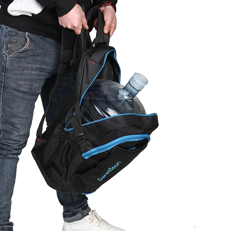 Mochila de computador de nylon masculina, cor sólida, para viagem, lazer, selvagem, grande capacidade, bolsa para escola, jovem