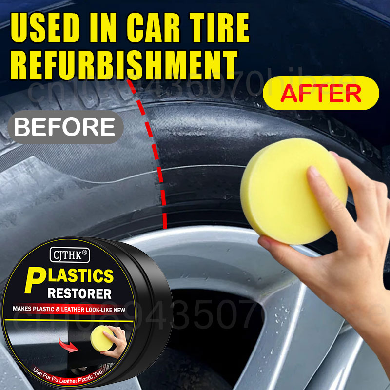 Restaurador de plástico do carro auto painel interior renovação revestimento cera couro plástico borracha polonês reparação auto recondicionamento creme cuidados