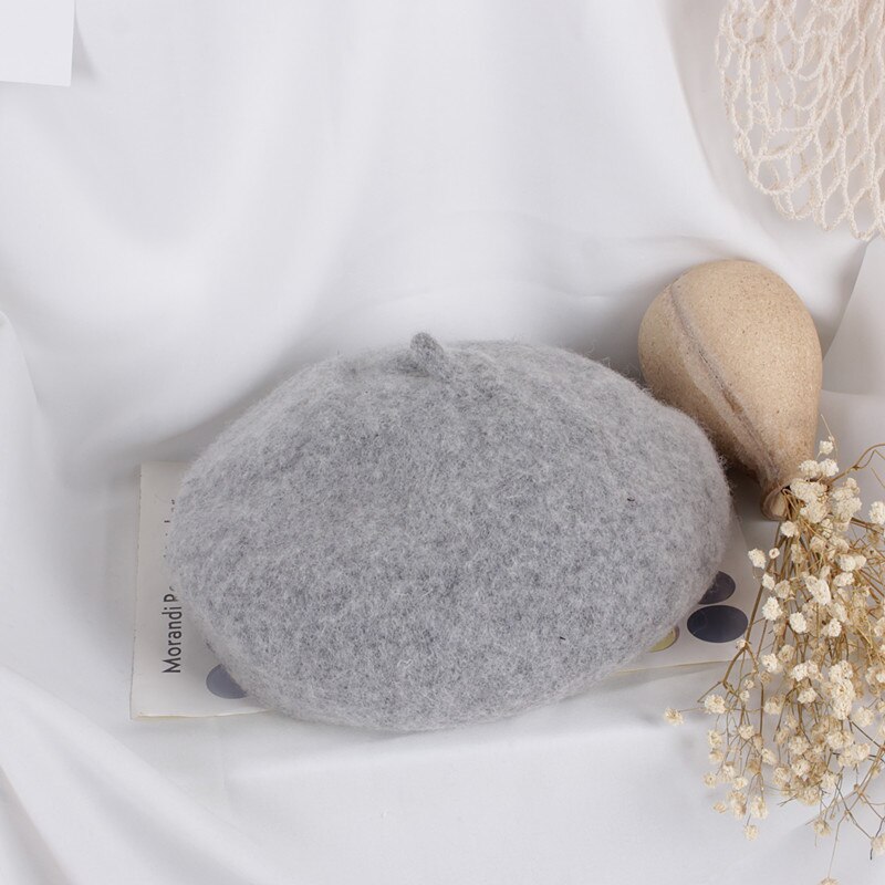 baby låve jenter lue beret vintervarmere fransk kunstner luer ski caps: M