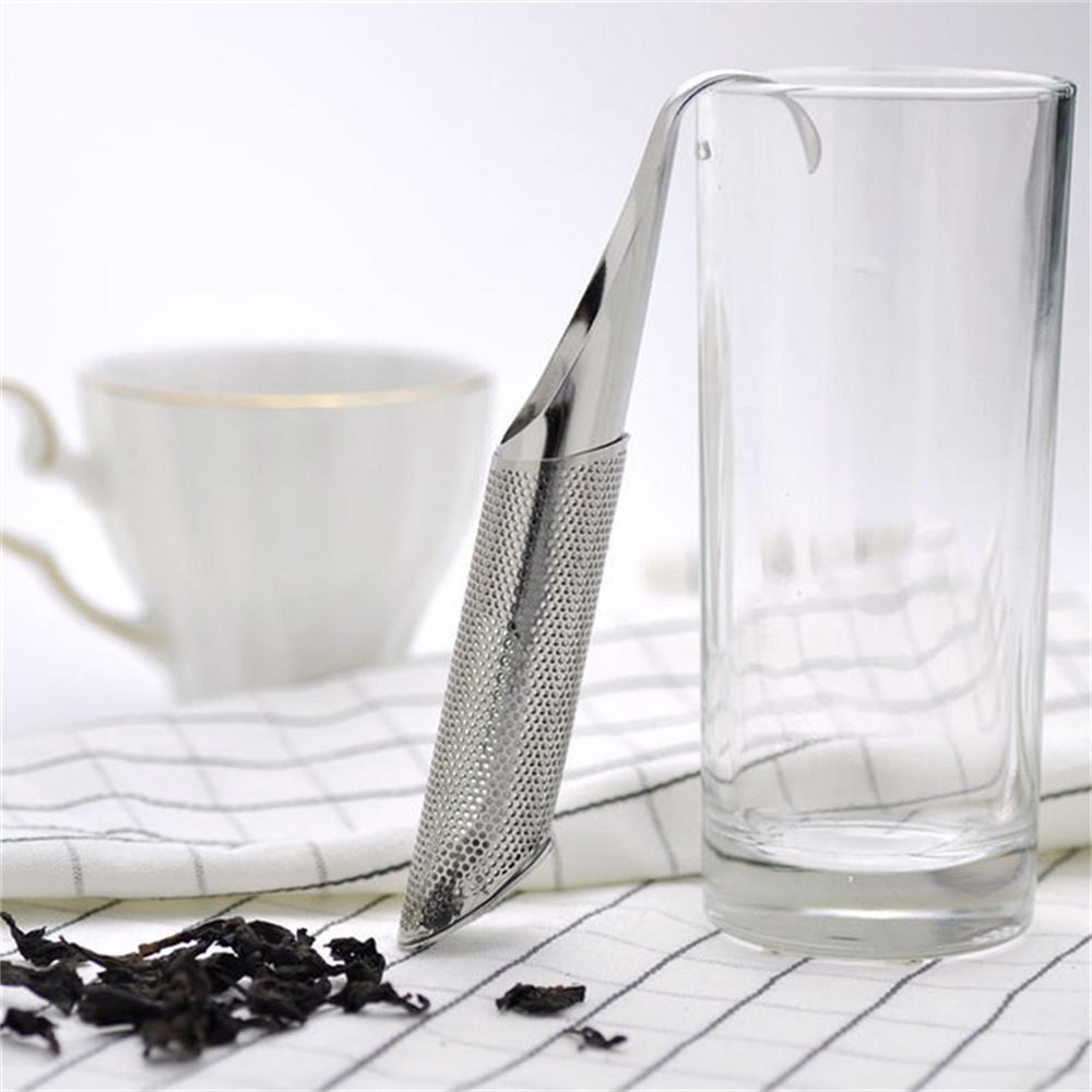 Useful Heart Shape Stainless Steel Tea Leaf Herbal Filter Infuser Spoon Strainer Seasoning Strainer Teapot Gadgets Kitchen Tools: hanging style