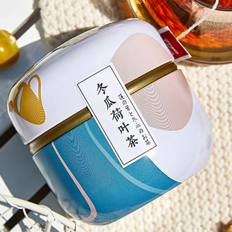 Tea Cans Retro Floral Tin Cans Tea Storage Box Wedding Candy Box Box Sealed Food Packaging Jars Candle Jars