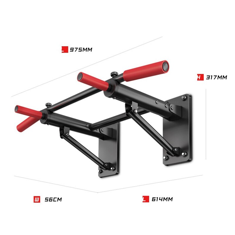 Zware Wandmontage Pull Up Bar Chin Up Bar Power To... – Grandado