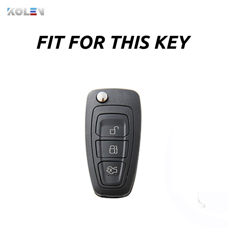 TPU Carbon Fiber Car Key Case Cover Fob For Ford Focus 2 3 MK3 Ranger C-Max S-Max Mondeo Fuga Galaxy Transit Tourneo Custom
