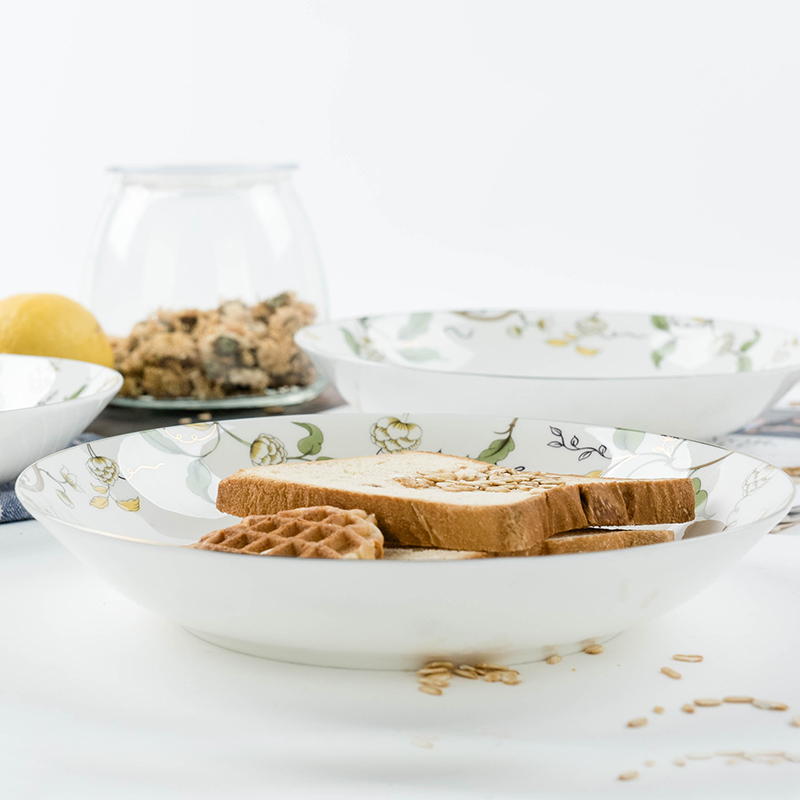 8 inch plate China cake plate cake fruit plate Ceramic steak plate: see chart2