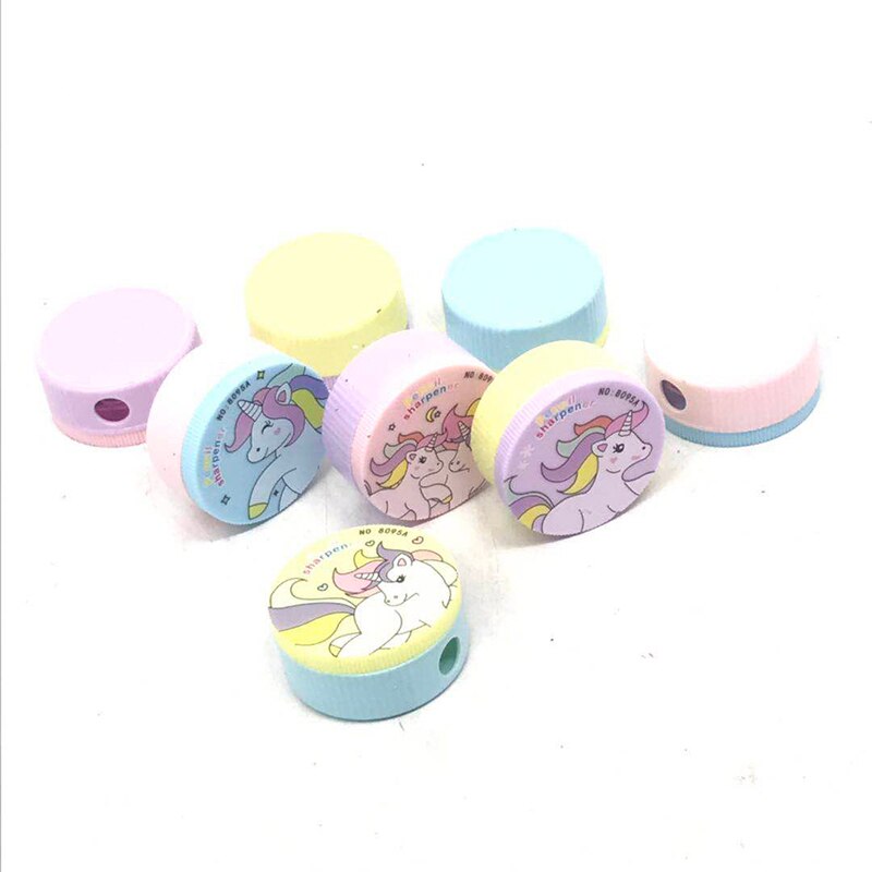 Taille-crayon licorne à trou unique, mignon, Kawaii, pour filles, , fournitures de papeterie coréenne pour la rentrée scolaire