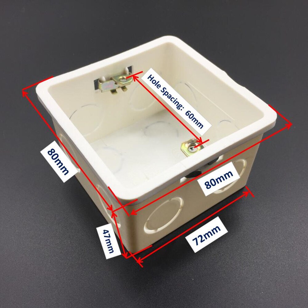 86 Type junction Box Atlectric Mounting Box Cassette Switch Socket Junction Box Hidden Concealed Internal Mounting Box