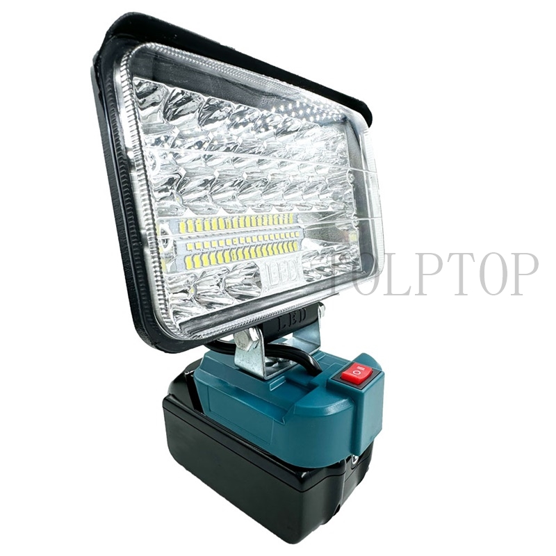 For makita 18v bl1430 bl1830 li- ion batteri led arbeidslys 3/5/8 tommers lommelykt nødlampe campinglampe arbeidsplasslys