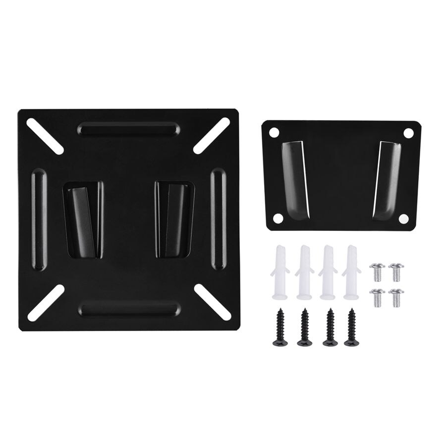 Tv-feste veggmontert stativ brakett holder for 12-24 tommers lcd led monitor tv pc skjerm brakett for tv monitor holder brakett