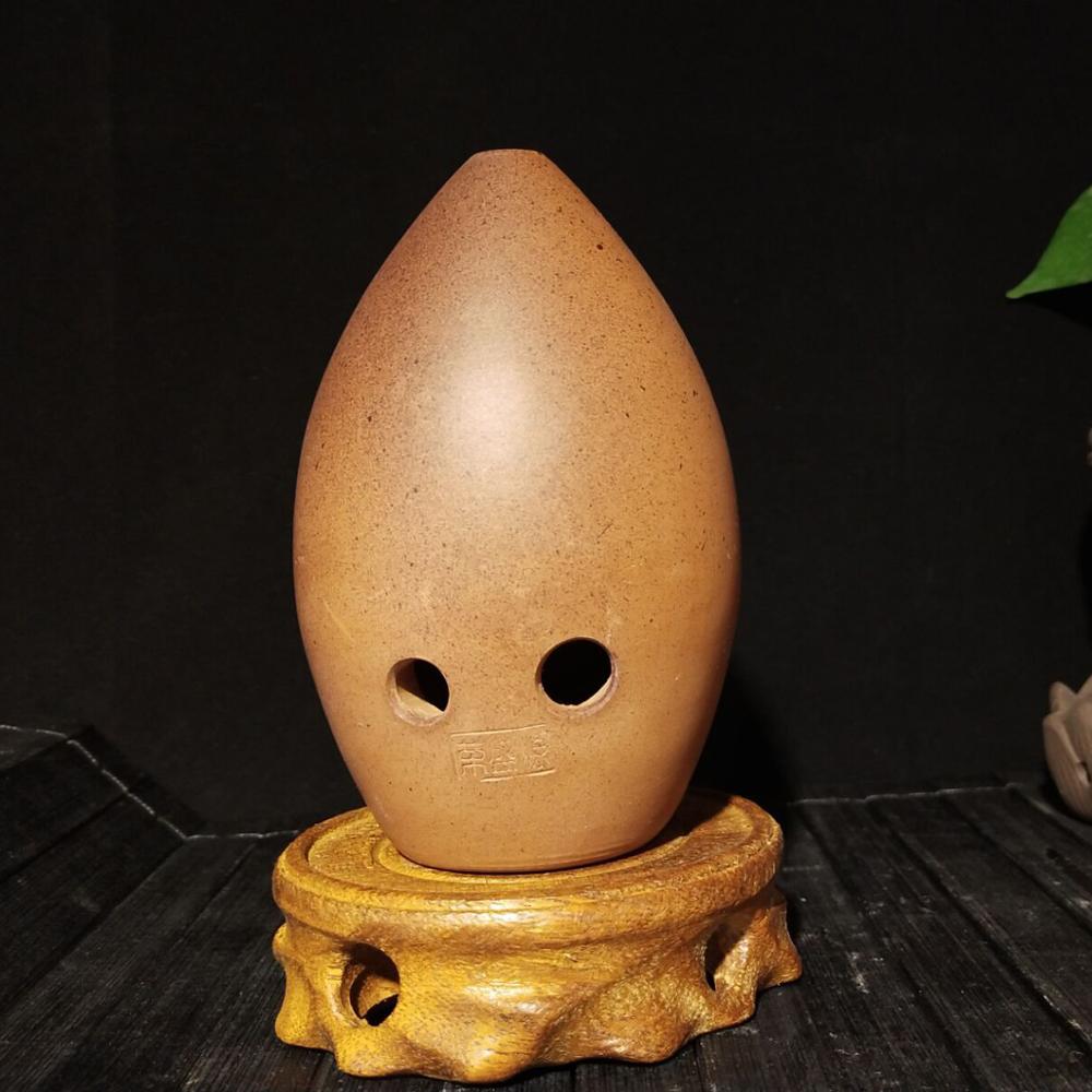 Hand polished Fired Ceramic Xun 8 Holes Ocarina Antique Clay Xun Musical Instrument For Children Beginner