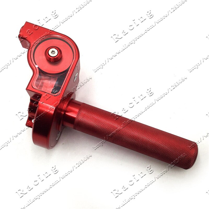 22mm Manubrio CNC Valvola A Farfalla in Alluminio presa Rapido twister Accontentarsi di CRF50 70 110 IRBIS 125 250 sporco fossa bicicletta moto motocross: rosso