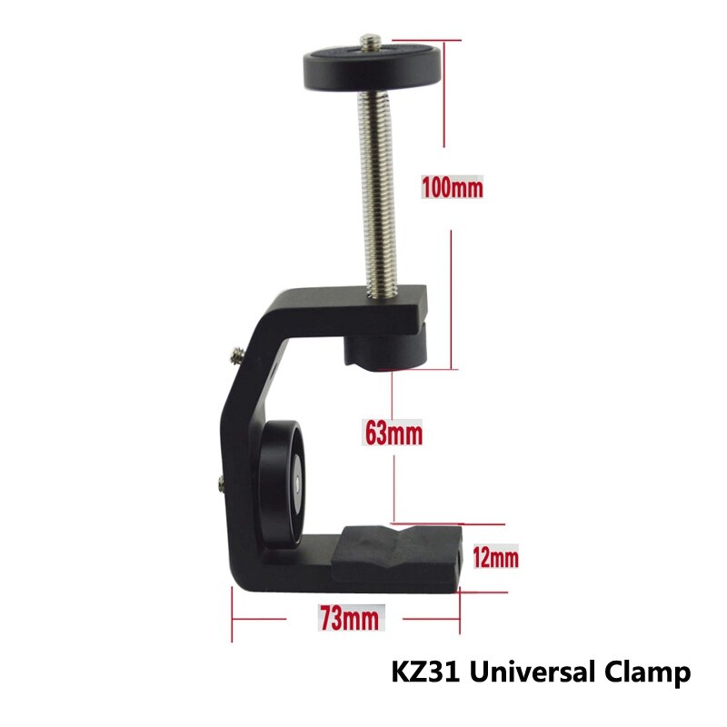 Multifuncional clipe de alumínio unc1/4 Polegada parafuso universal c suporte braçadeira para câmera tripé flash suporte