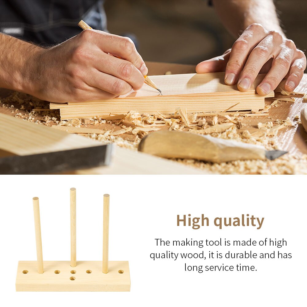 Durable Beige Bow Making Tools Ribbon Maker Wooden Wreath Bow Making Tools Creating Bows Party Decorations Maker