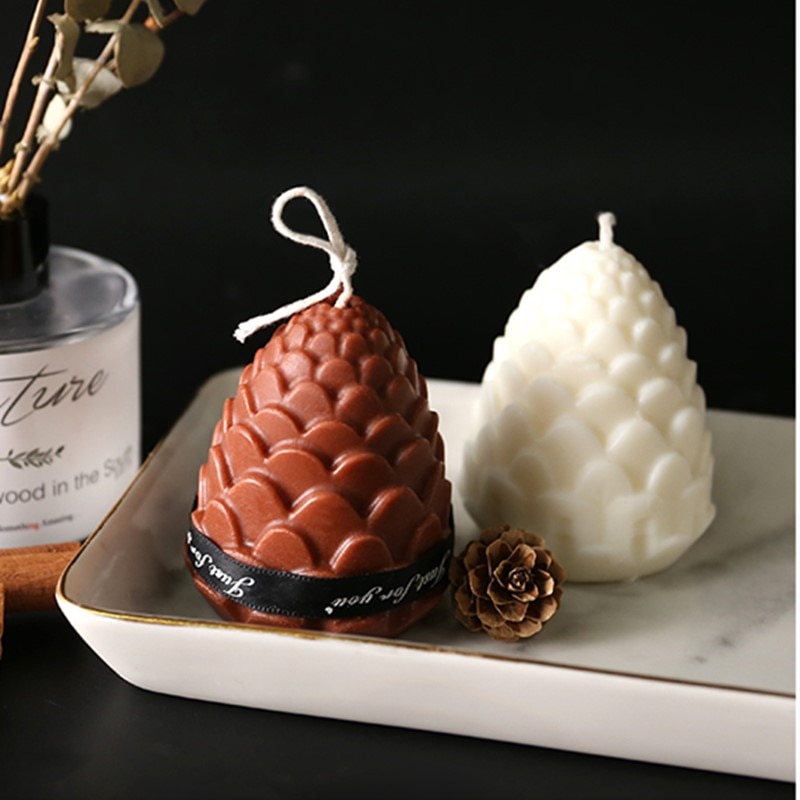 Béton Silicone moules fabricant de béton Beton décor moules à la main béton décoration pommes de pin Silicone moule