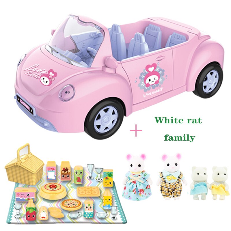 Children's Birthday Simulation Play House Toy Convertible Sliding Car Rabbit Family Ho Package Toy Halloween: 8806-1-G02-K03