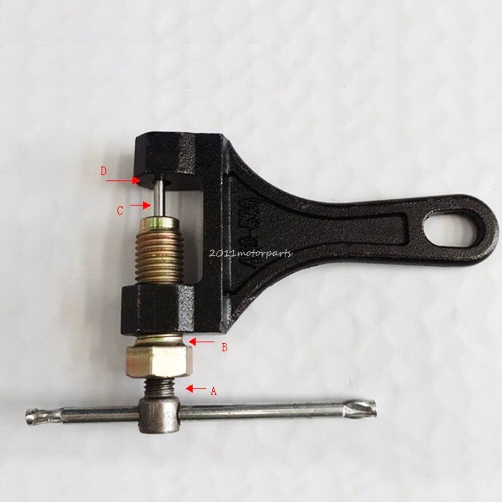 1pcs Motorcycle Chain Link Remove Hard Disk Breaker Separator Dirt Tool Bike 420-530 Chain Breaker bicycle