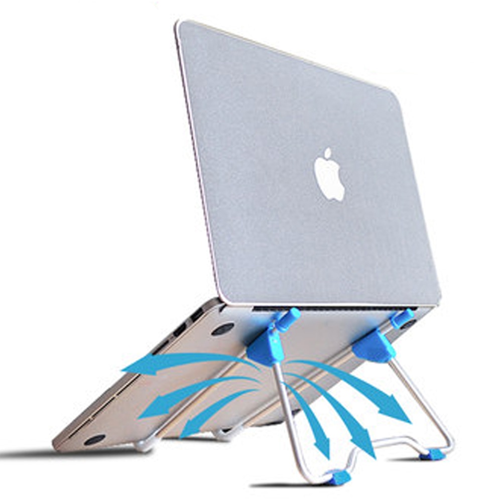Opvouwbare Draagbare Laptop Stand houder Kijkhoek/Hoogte Verstelbare Aluminium Ondersteuning Beugel 10-17inch Notebook
