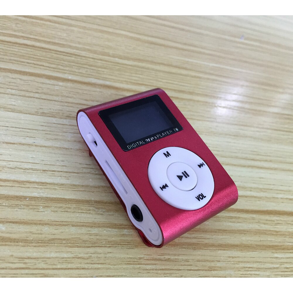 ZUIDID MP3 Player - 1.0 Inch Screen - Metal Shell - TF Card Support - FM Radio - Clip Sport Music Player: Red (MP3 only)