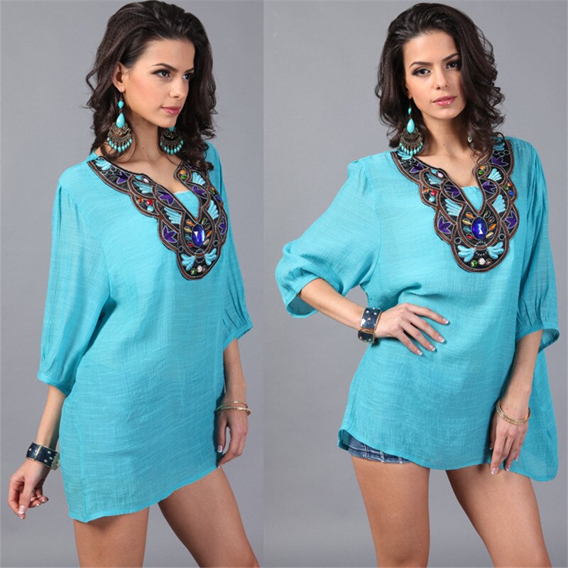 Zomer zwangerschap vintage bloemen losse blouse shirts 4 snoepkleuren casual shirt tops kleding voor zwangere vrouwen
