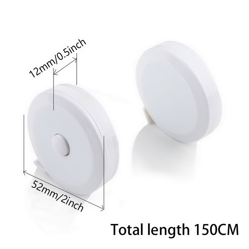 Cinta de medir retráctil para el cuerpo tela medición costura a medida botón 150cm/60 pulgadas retráctil