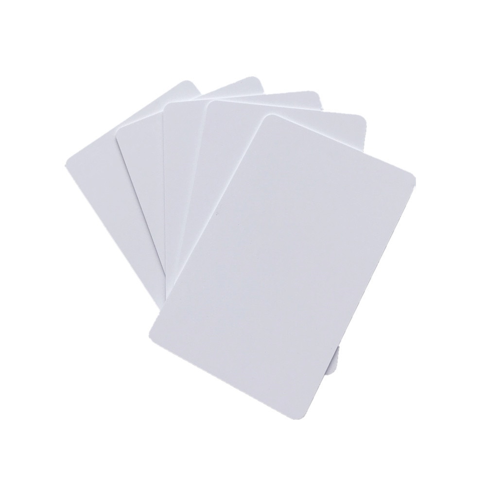 Carte pvc vierge imprimable à jet d'encre blanche pour carte de membre carte de club carte d'identité imprimée par les imprimantes à jet d'encre Epson ou Canon taille CR80