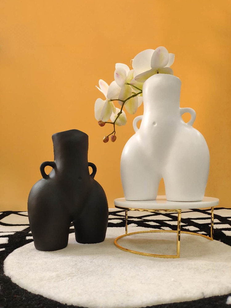 Kreativitet menneskelig vase harpiks numse kunsthåndværk møbler håndlavet moderne boligindretning blomsterarrangement blomstervaser