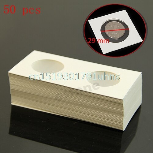 50pcs 37mm Stamp Coin Holders Cover Case Storage 2X2" Flip: 29