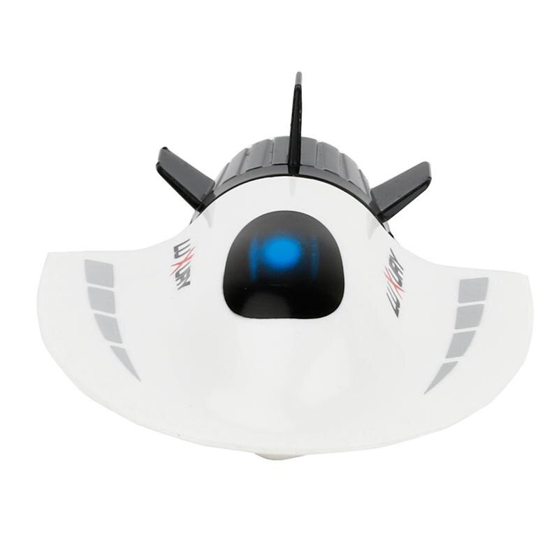 Mini radio fjernbetjening rc båd skib ubåd legetøj cool vandlegetøj (hvid)