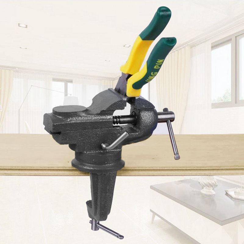 Two-Way 360 degree Swivel 50mm Heavy Table Vise Bench Vice Universal Vise Desktop Vise