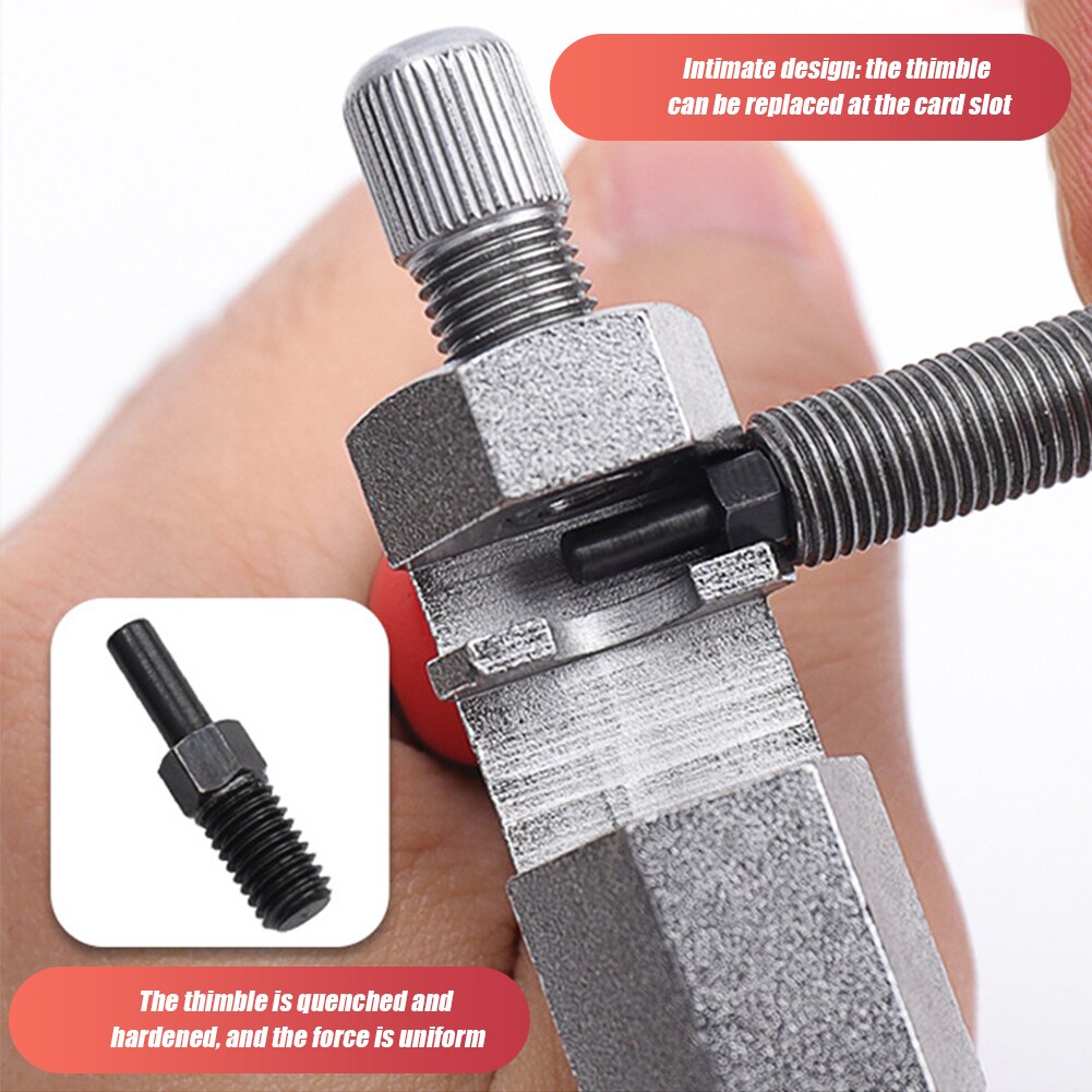 Bicycle Chain Breaker Splitter Cutter Bike Hand Repair Removal Tool Pin Service Tool With Link Hook Spare Breaker Pin