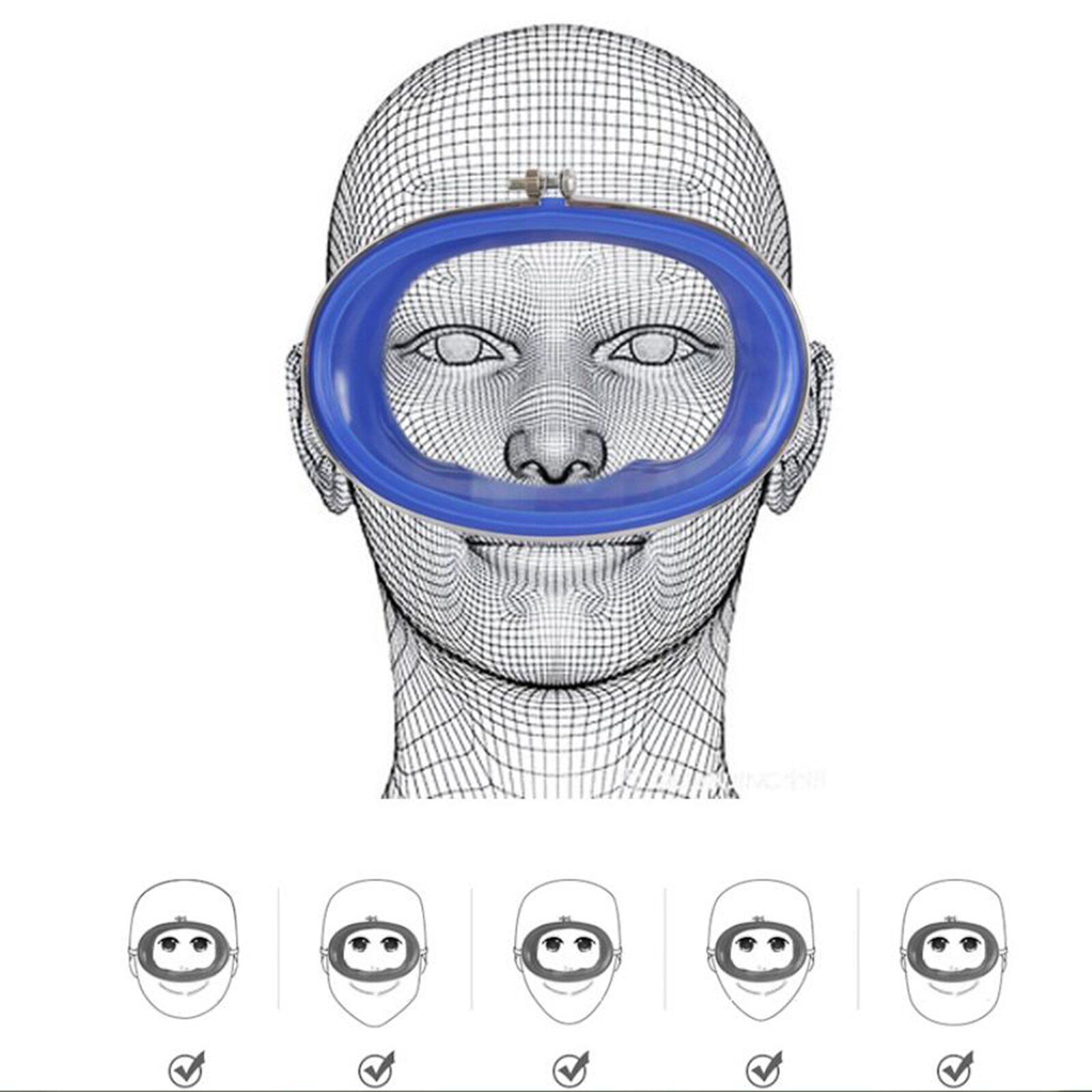 Adults Oval Scuba Dive Mask Waterproof Tempered Glass Underwater Swimming Glasses Scuba Free Diving Silicone Eyewear Equipment