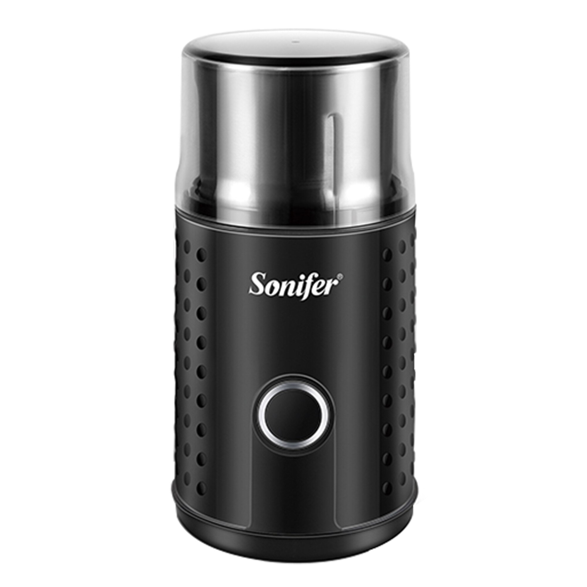 Sonifer-Molinillo Eléctrico de café, molino de granos, hierbas, frutos secos, acero inoxidable, 220V: SF3537-Black / EU