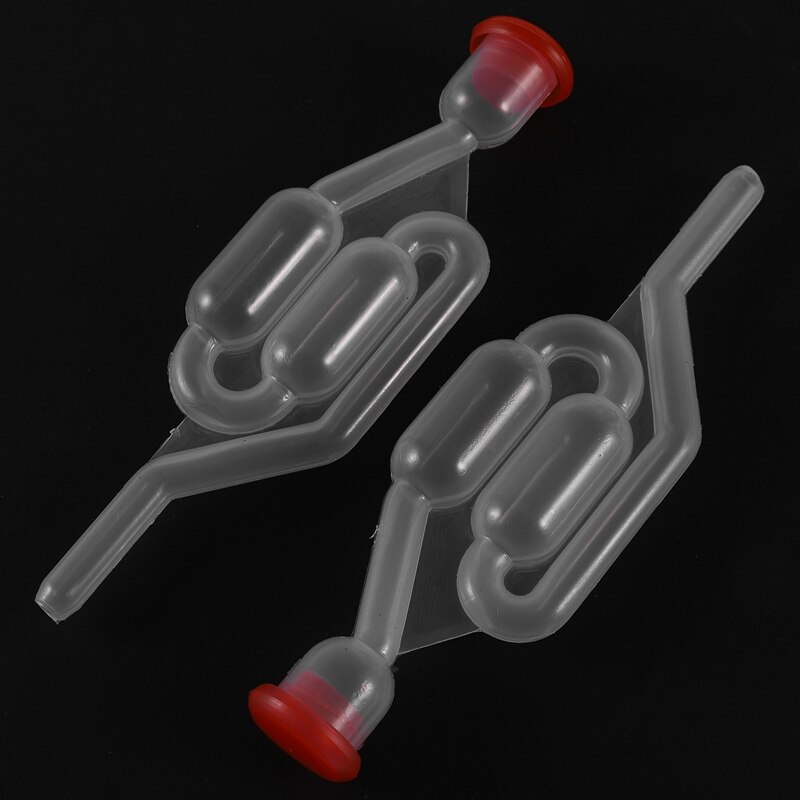 Wine Seal Exhaust Valve Straw Home Brew Wine Fermentation Airlock Sealed Plastic Air Lock Check Water Sealed Valves Eco Friendly