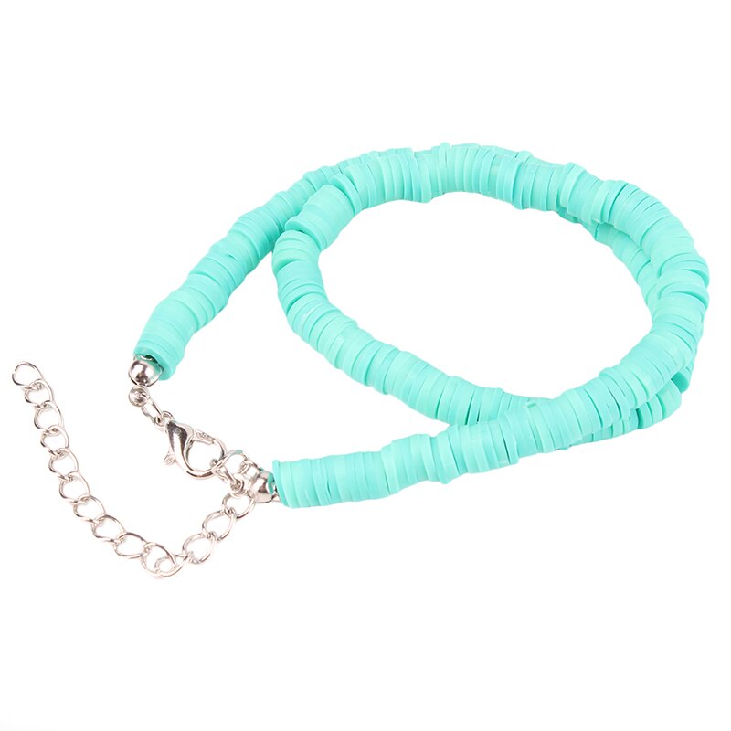 Boho Bunte Halsband Halskette Schmuck Handgemachte Polymer Ton Halskette Frauen Strand Schmuck