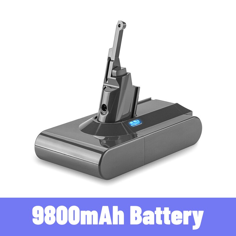 Dyson  v8 21.6v 98000 mah erstatningsbatteri til dyson  v8 absolut ledningsfri støvsuger håndstøvsuger dyson  v8 batteri: Rød
