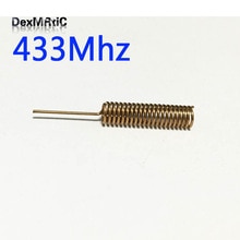 Antena 10 Uds 433 Mhz, antenas de resortes de cobre, soldadura, amplificador de señal aérea interno, ,