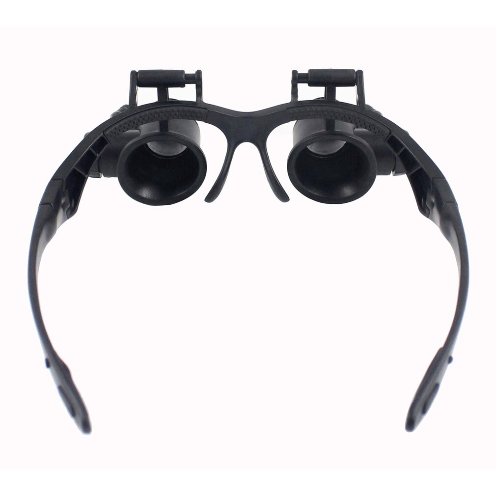 Led Head-Mounted Vergrootglas Dubbele Bril Loep Lens Juwelier Horloge Repair Meting Met Led Lamp