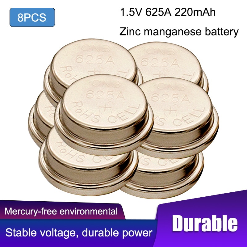 8PCS/Lot 1.5v 625A Alkaline Button Battery 220mAh LR9 V625U L1560 EPX13 MR09 E625G AG625 RPX625 M20 For Camera Key fob