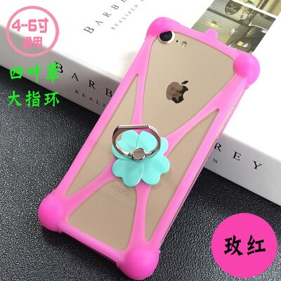 Haier Alpha A1 A3 Lite A6 A7 I8 E11 P10 P11 P8 E7 E13 cas Rotation Anneau Téléphone couverture Haier G50 G51 G7s T51 étui Universel Doux: Rose