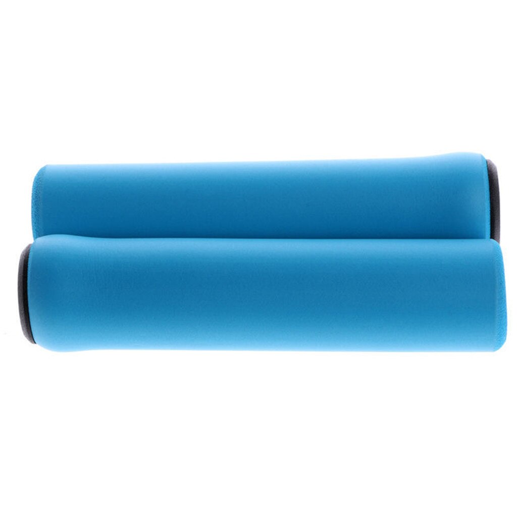 1Pair Silicone Cycling Bicycle Grips Outdoor MTB Mountain Bike Handlebar Grips Cover Anti-slip Strong Support Grips Bike Part: Sky Blue