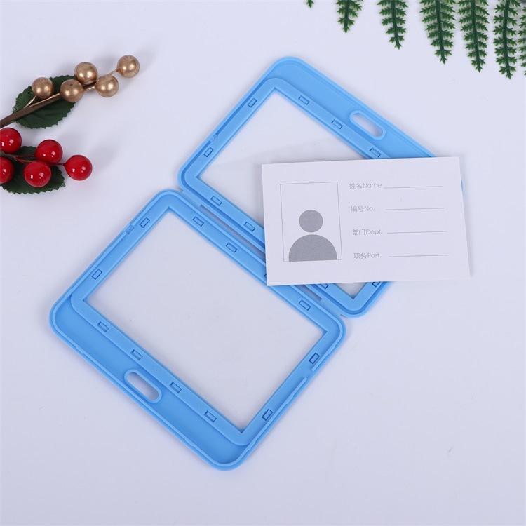 Goedkope Transparant Geloofsbrief Badge Houder Lanyard Voor Zakelijke Bijeenkomst Bezoek Hangen Pass Tag Id-kaart Candy Kleur Protector Case