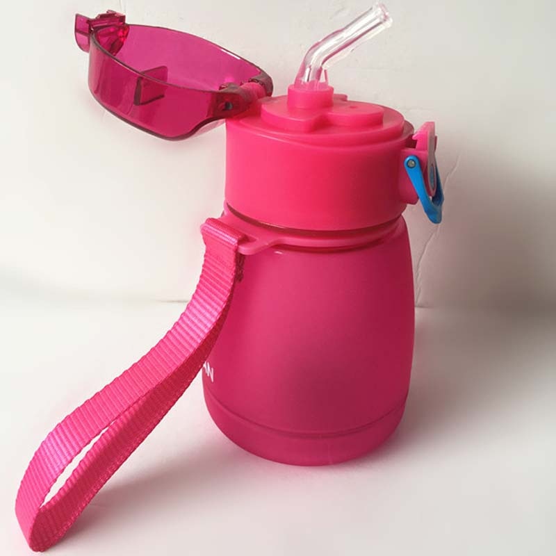 Milieuvriendelijke plastic babybekers voor kinderen, babyfles met cartoonmotief, kinderfles met rietje voor pasgeborenen, volwassen kinderen, fles 300/320/650ml