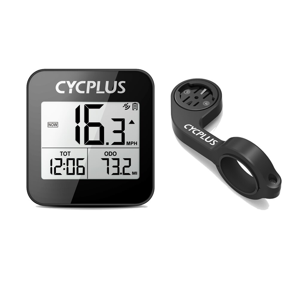 CYCPLUS-ciclocomputador G1 impermeable IPX6, Sensor Gps, velocímetro inalámbrico para ciclismo, accesorios para bicicleta: Blanco
