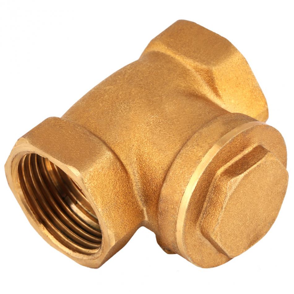 1pc BSPP Brass Check Valve DN25 N20 Female Thread Brass Non-return Swing Check Valve 232PSI Prevent Water Backflow