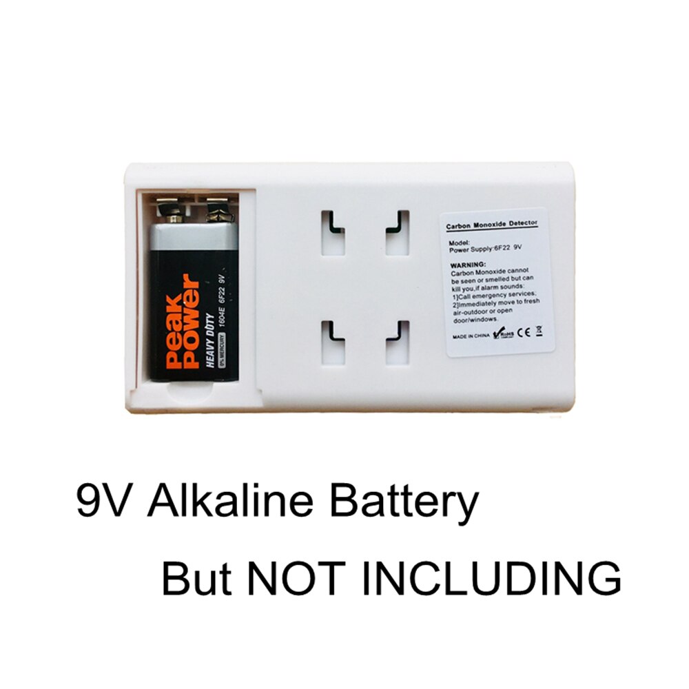 Smart Voice Smoke Detector Alarm Sensor With LCD Warning Monitor For Home Office Security