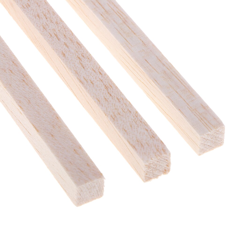 Bâton de Balsa carré inachevé, bloc de tige en bois pour enfants, fabrication d&#39;ornements artisanaux DIY 50/80/100/130/150mm
