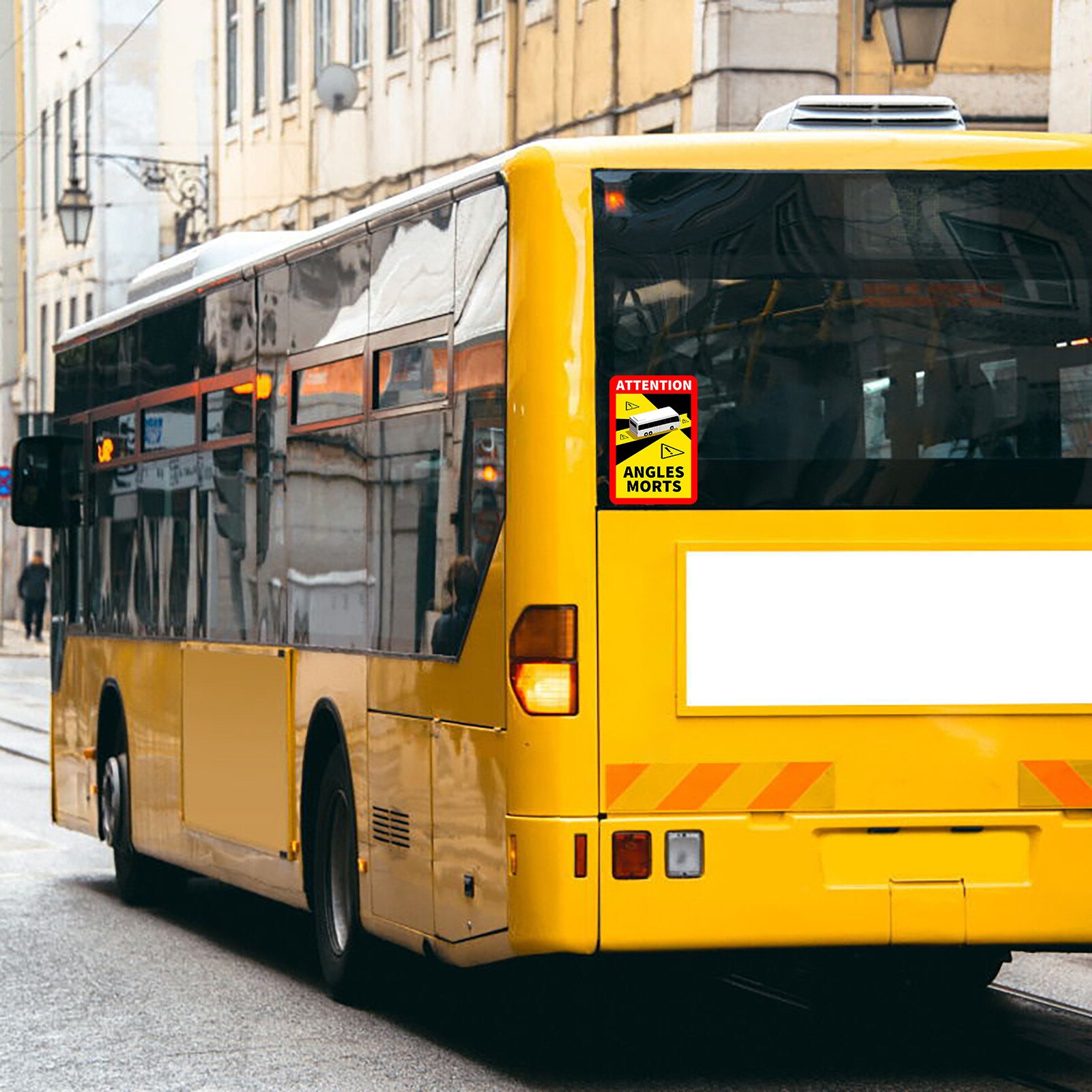 Waterdichte Auto Sticker Zware Voertuigen Bus Auto Poster Stickers Veiligheid Alert Poster Dode Hoeken Bus Auto Autocar - L.17 X h.25cm