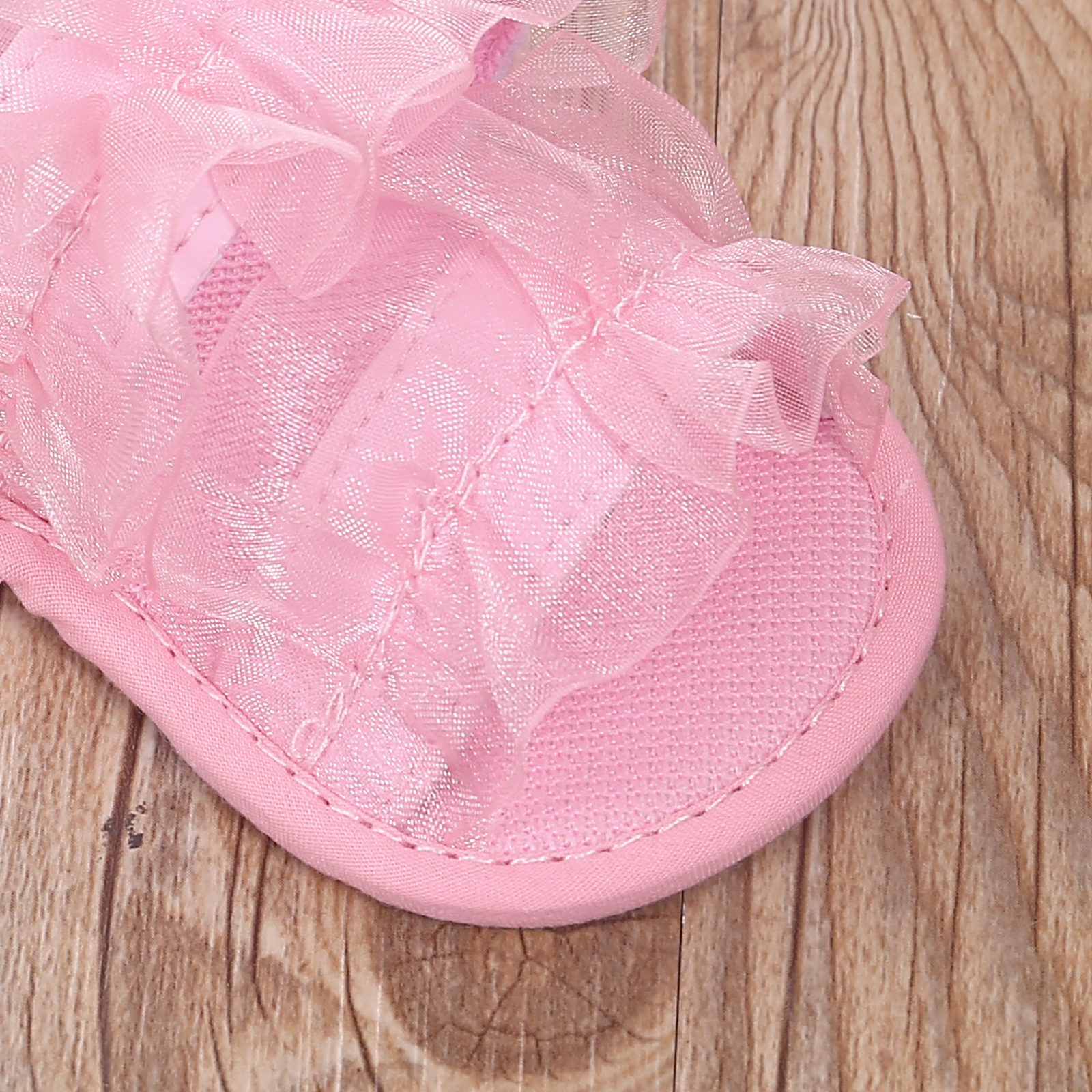 Baby Meisjes Sandaal Mesh Kant Leuke Zomer Zachte Zool Ademende Platte Prinses Baby Antislip 0-12 maanden Babyschoenen