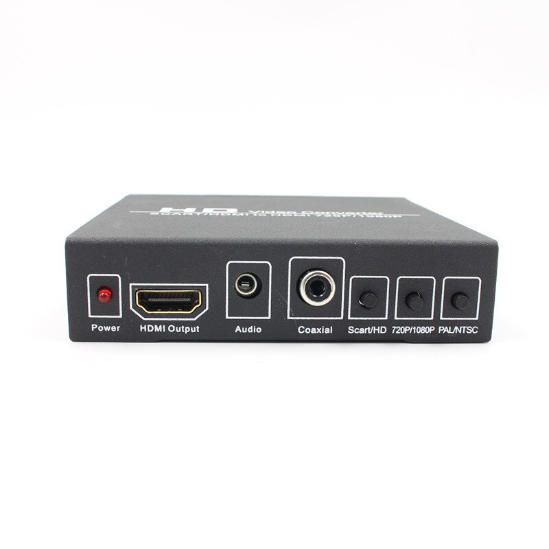 SCART HDMI to HDMI Converter Full HD 1080P Digital High Definition Video Konverter EU/US Power Plug Adapter For HDTV HD