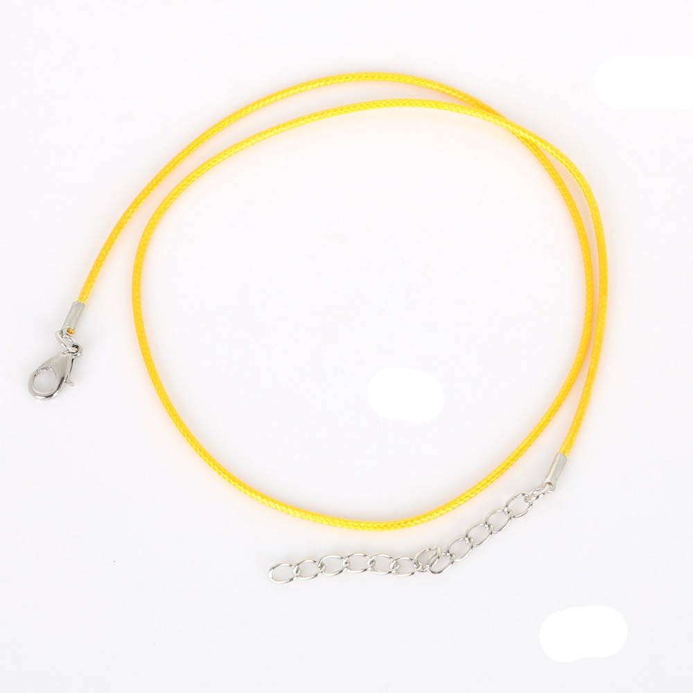 10 sztuk/partia skórzane łańcuchy bransoletka zawieszki charms z karabińczyk dla DIY komponenty do wyrobu biżuterii sznurek 1.5mm