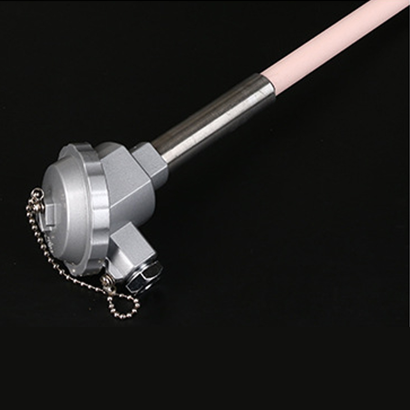Sensor de temperatura termopar tipo K WRN-132 tubo cerámico de corindón de 300-500mm SUS304 1300 grados para horno de alta temperatura